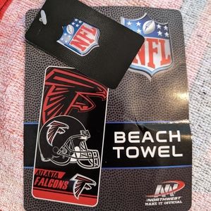 NEW NFL BEACH TOWEL- ATLANTA FALCONS